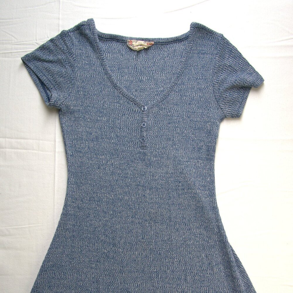 Baby Blue Ditzy Summer Dress, Size Small